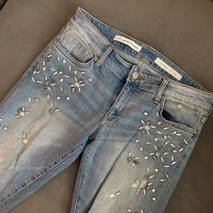 Anthropologie Pilcro Studded Girlfriend Jeans